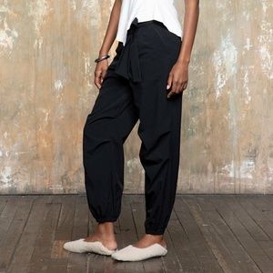 PASKHO Black Serene Ultra Comfortable Pants Size L